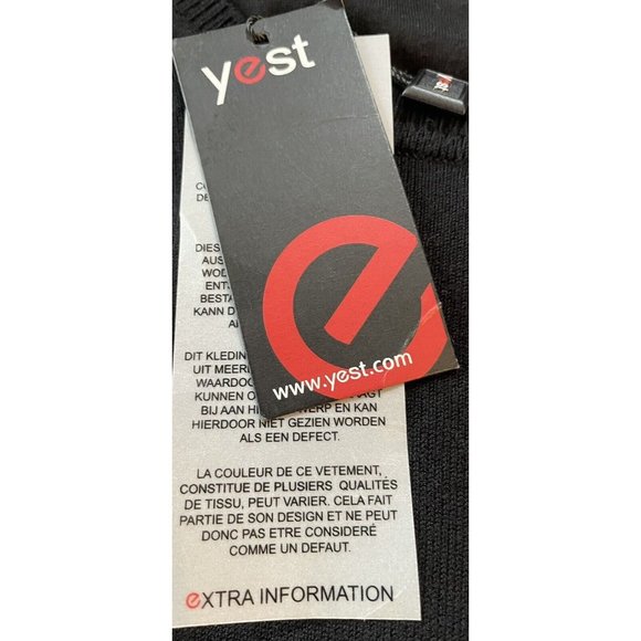 YEST Sweater Tunic Women's Size 8 Front Sweater Back Black Lace NWT $88 - Picture 8 of 9